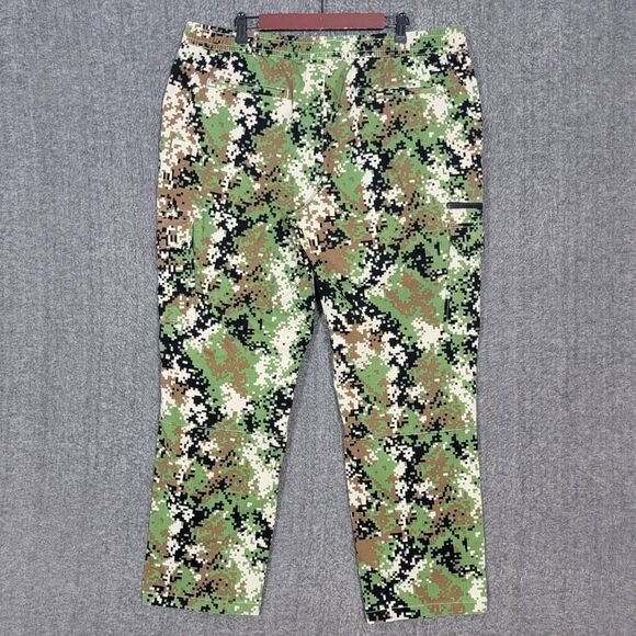Dogg Supply by Snoop Dogg Cargo Pants Mens 2XL Green Digital Camo Drawstring - Picture 8 of 13